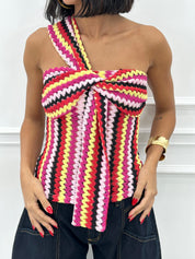 MAGLIA MONOSPALLA GEO CHIC NEW SS25