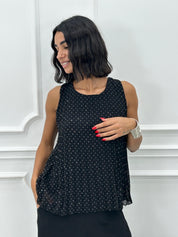 TOP PLISSET E STRASS NEW SS25