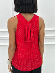 TOP PLISSET E STRASS NEW SS25