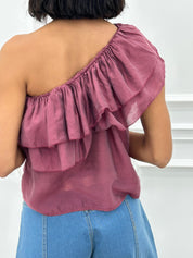 MAGLIA MONOSPALLA E ROUCHE NEW SS25