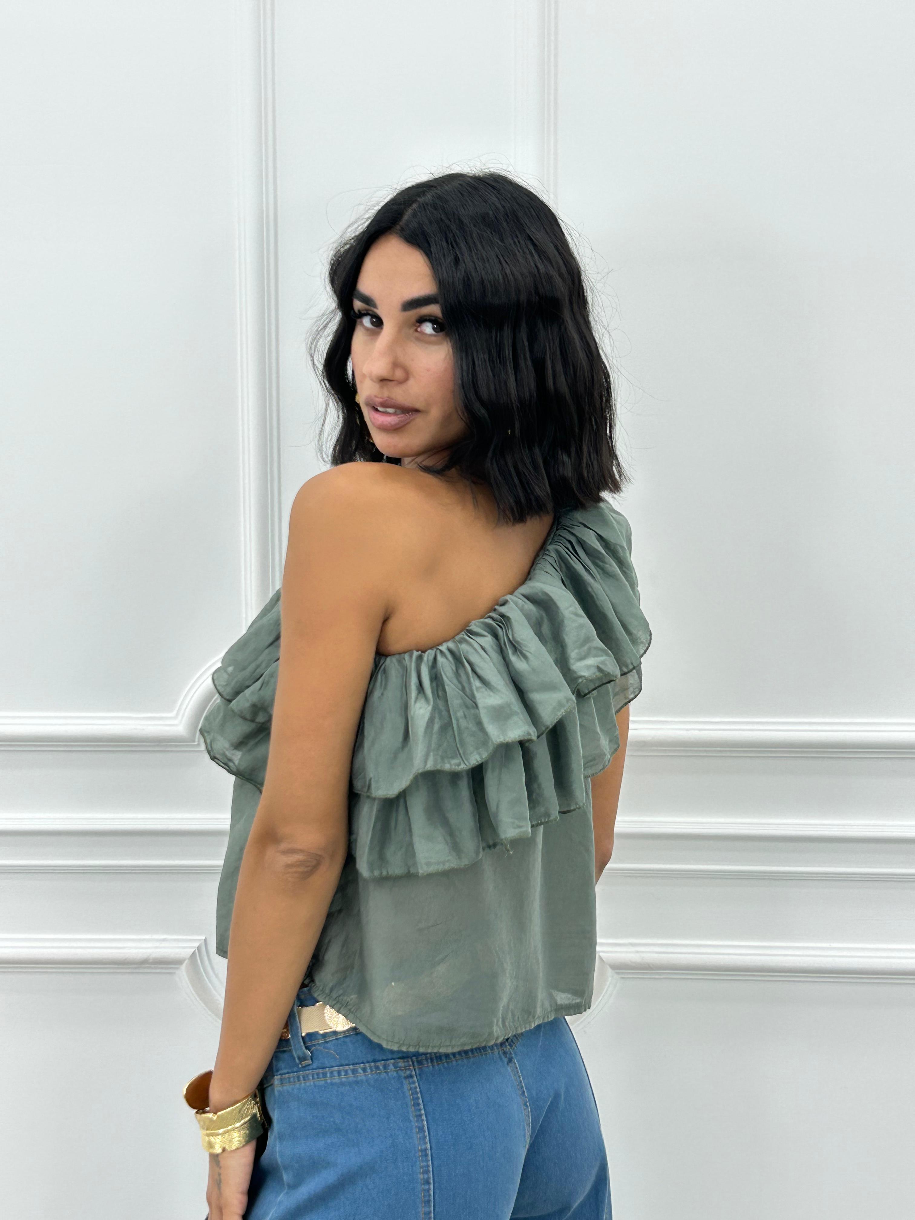 MAGLIA MONOSPALLA E ROUCHE NEW SS25