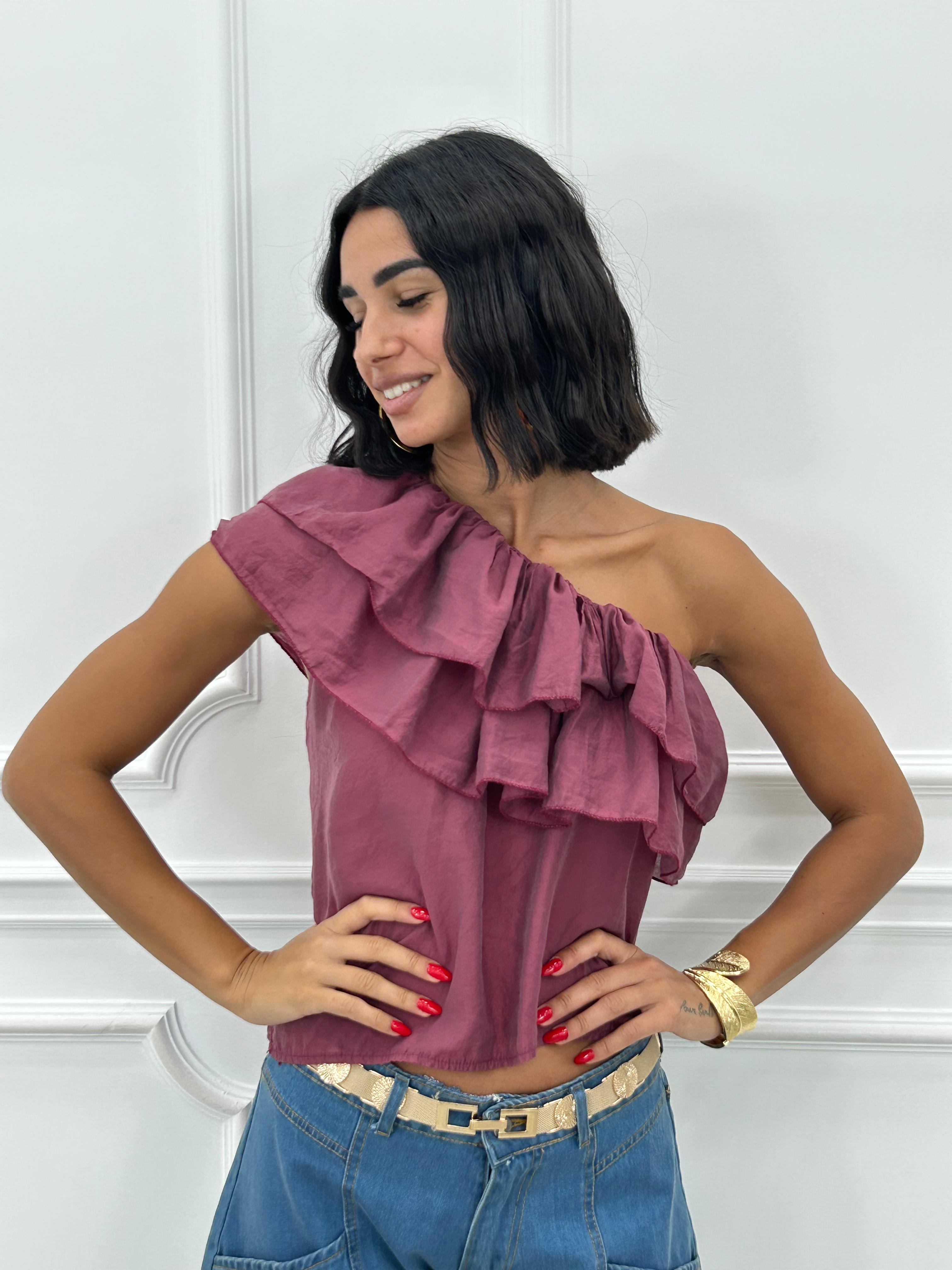 MAGLIA MONOSPALLA E ROUCHE NEW SS25
