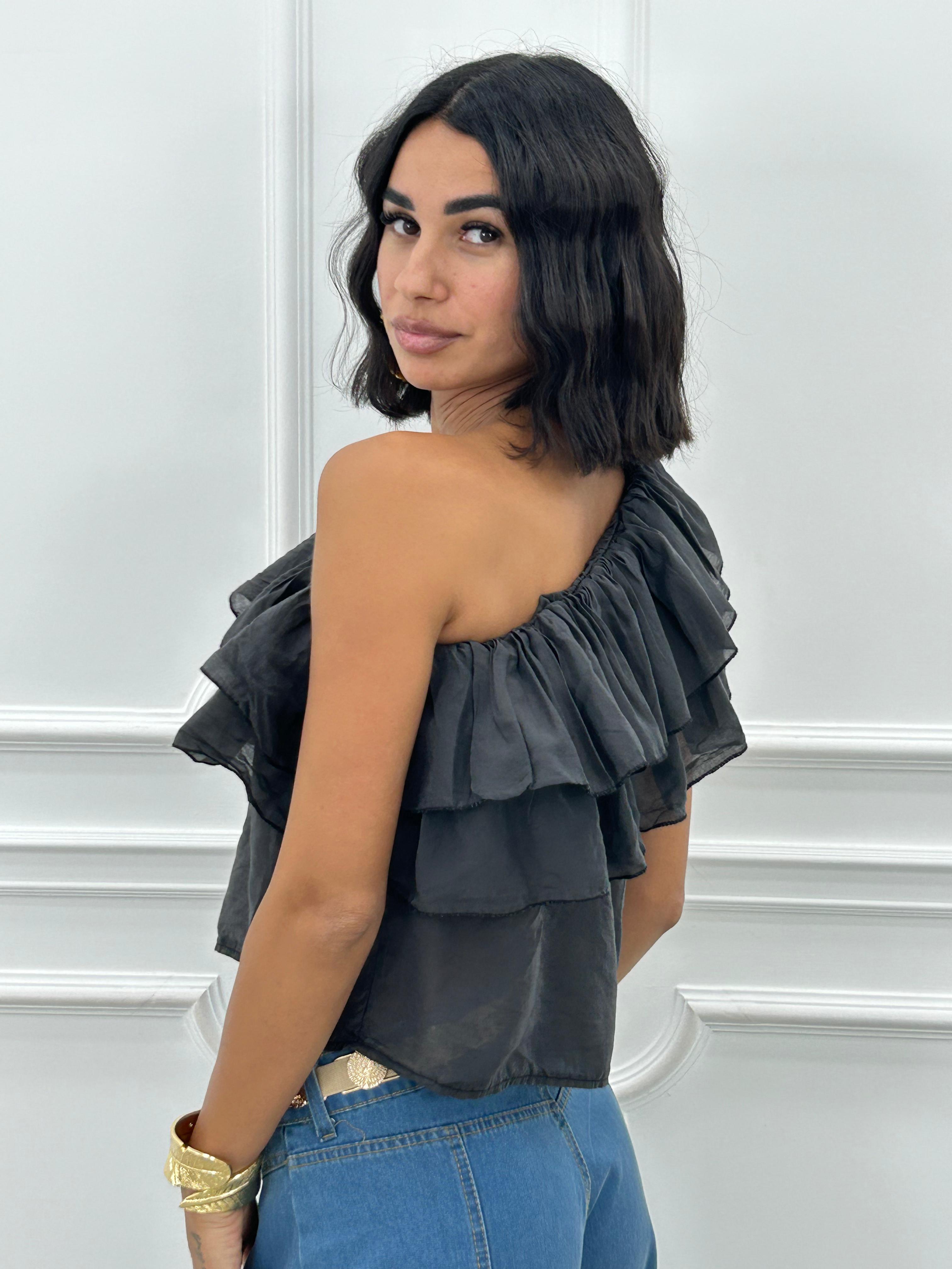 MAGLIA MONOSPALLA E ROUCHE NEW SS25