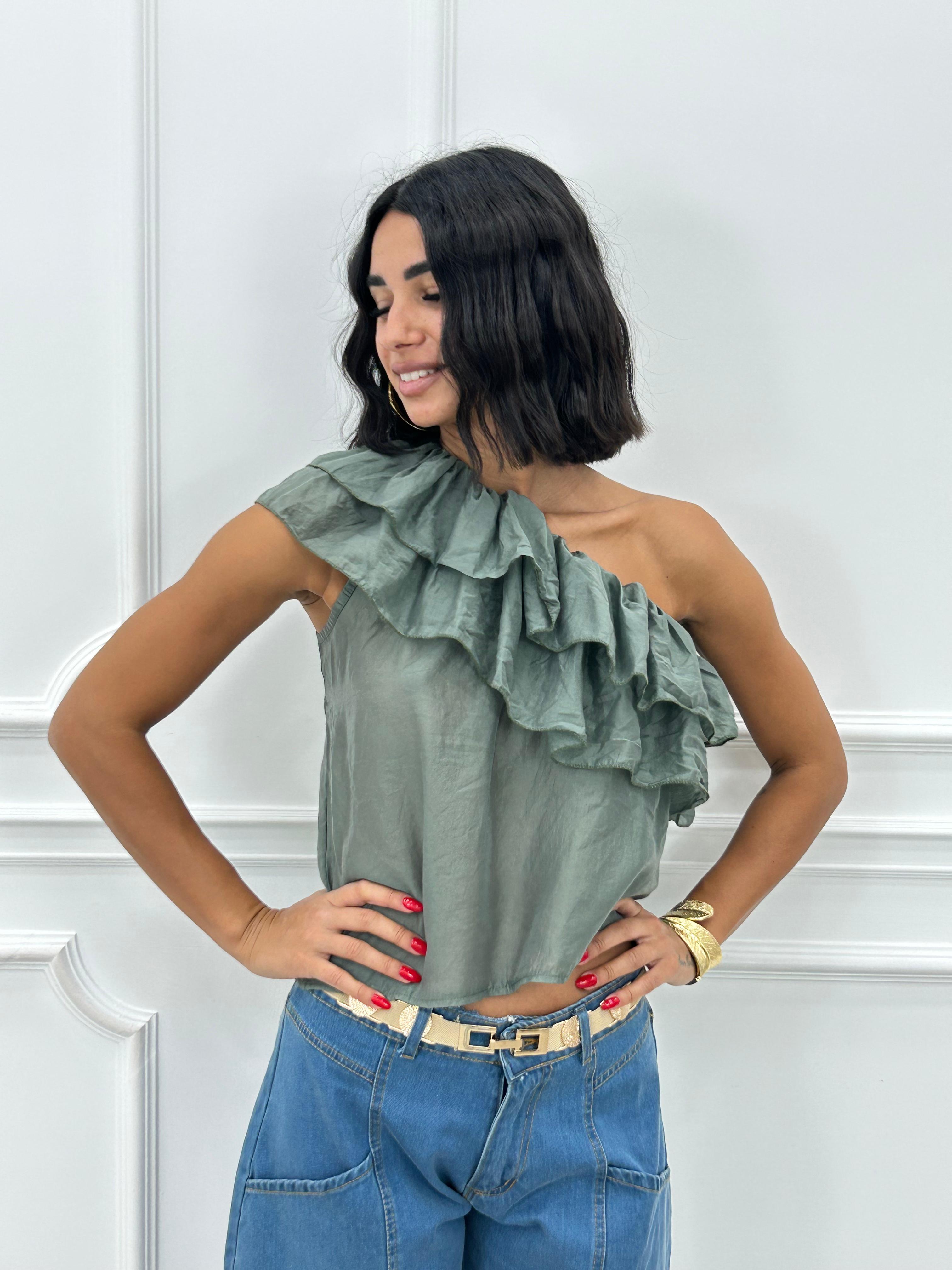 MAGLIA MONOSPALLA E ROUCHE NEW SS25