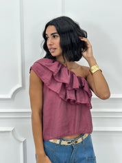 MAGLIA MONOSPALLA E ROUCHE NEW SS25