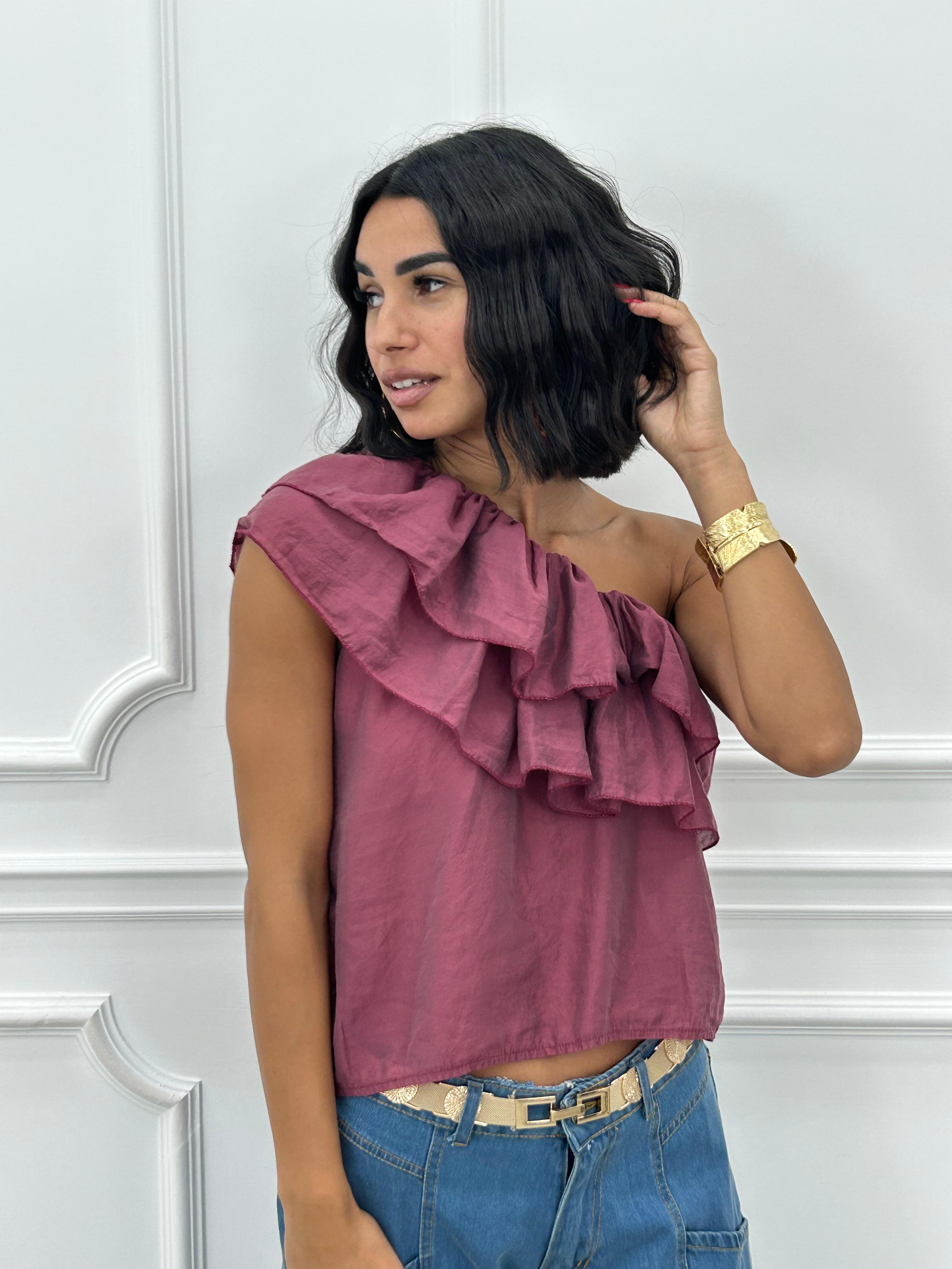 MAGLIA MONOSPALLA E ROUCHE NEW SS25