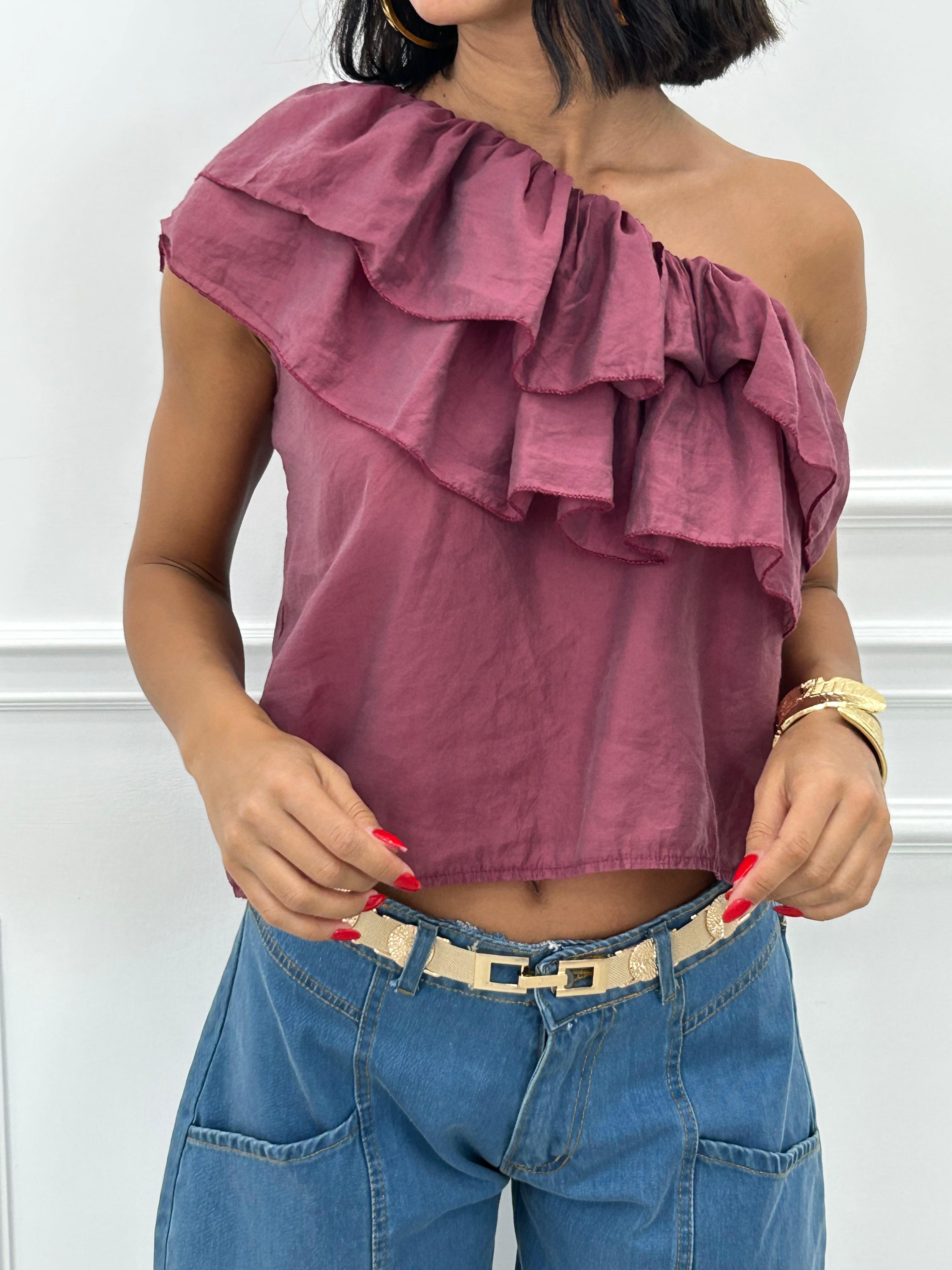 MAGLIA MONOSPALLA E ROUCHE NEW SS25