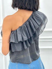 MAGLIA MONOSPALLA E ROUCHE NEW SS25