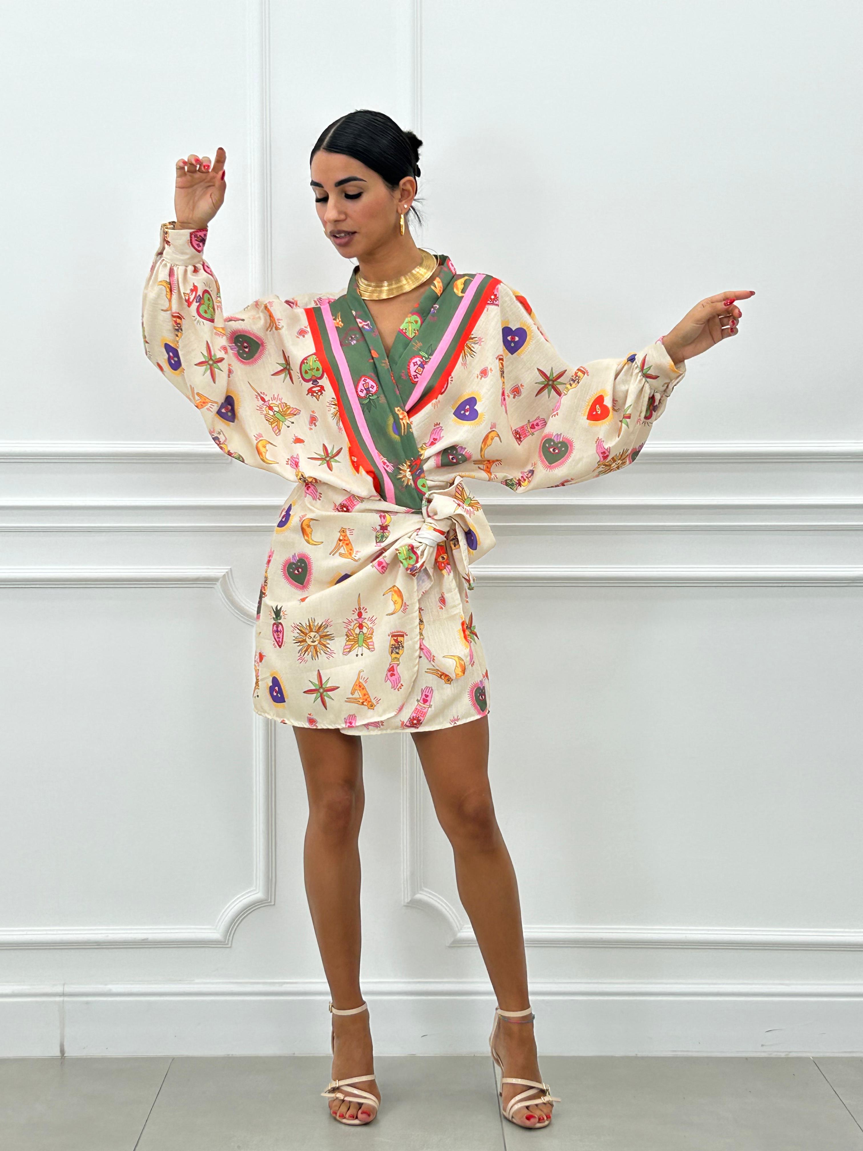 DRESS KIMONO FANTASIA NEW SS25