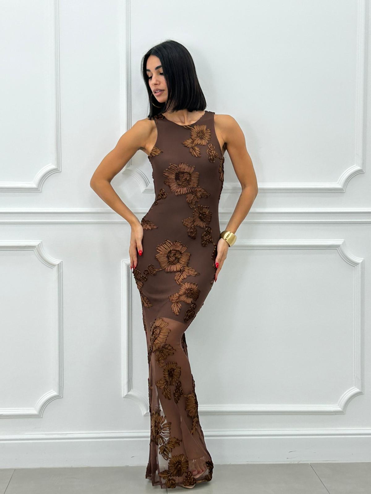 DRESS TULLE E FIORI NEW AI26