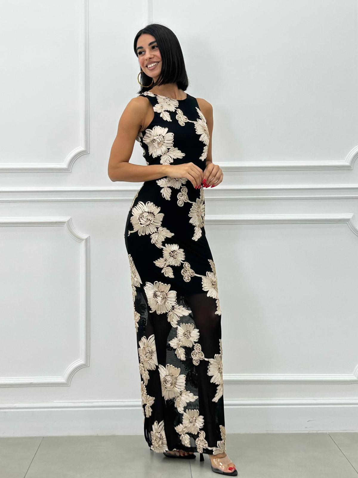 DRESS TULLE E FIORI NEW AI26