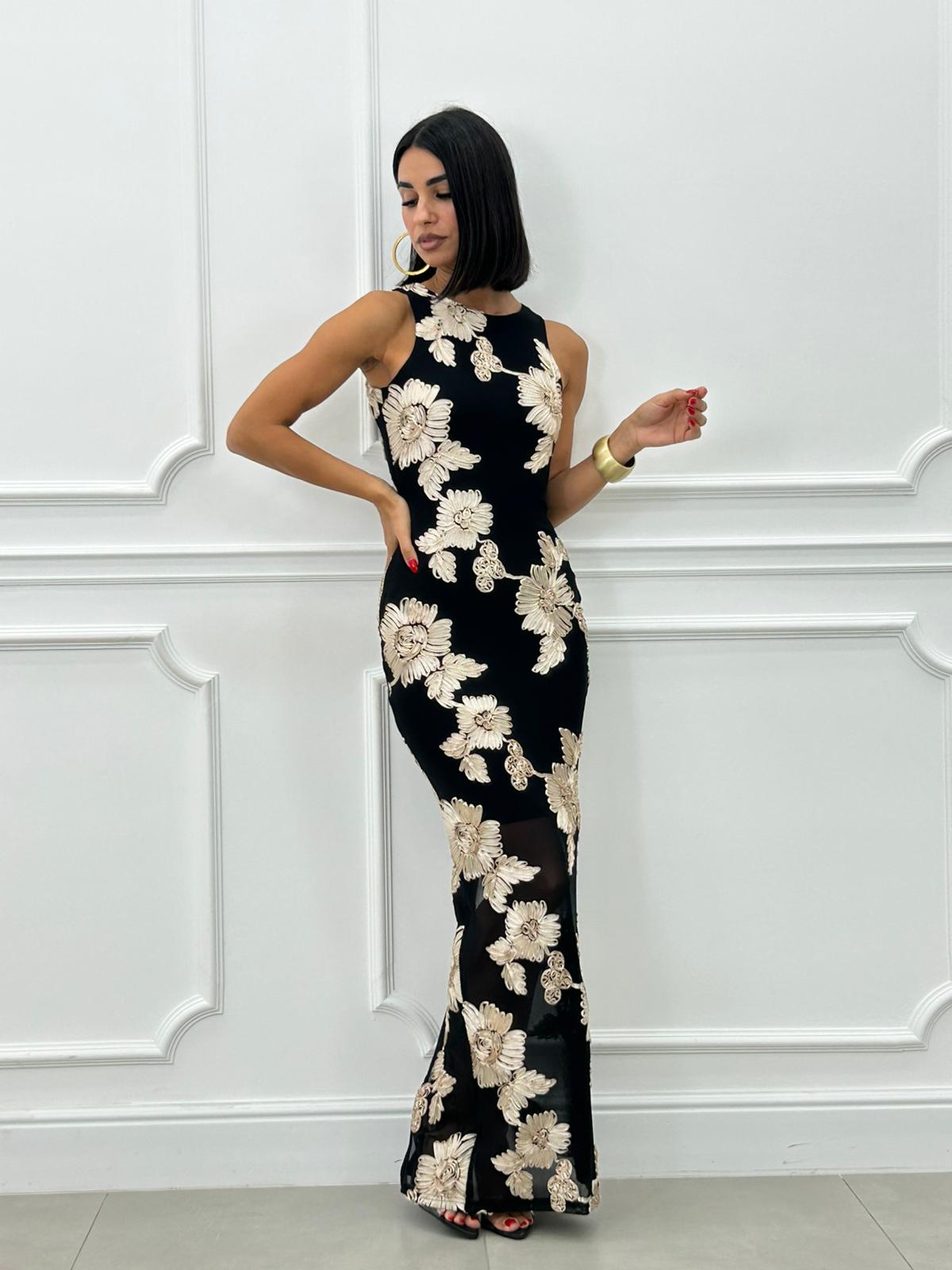 DRESS TULLE E FIORI NEW AI26