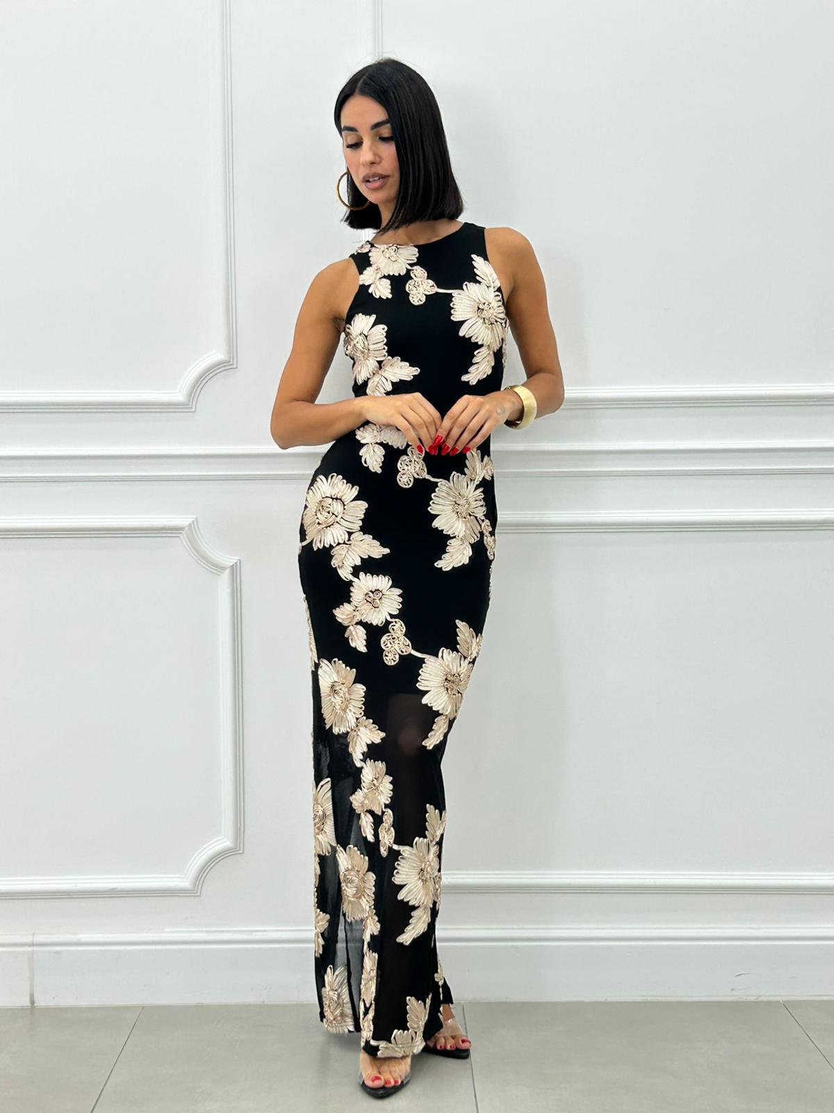 DRESS TULLE E FIORI NEW AI26