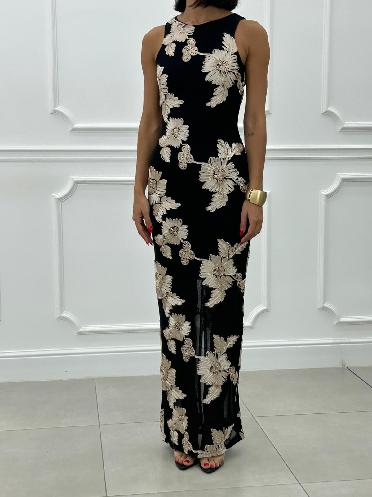 DRESS TULLE E FIORI NEW AI26