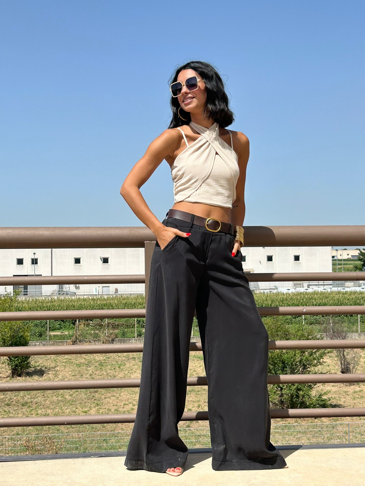 PANTAPALAZZO CON CINTURA NEW SS25