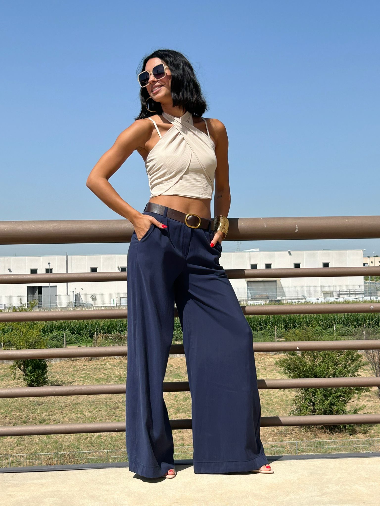 PANTAPALAZZO CON CINTURA NEW SS25
