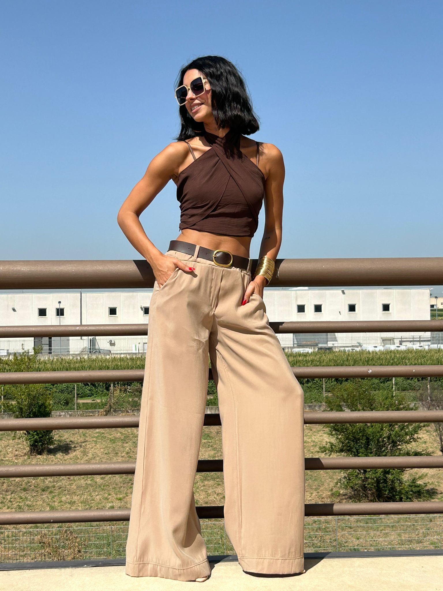 PANTAPALAZZO CON CINTURA NEW SS25
