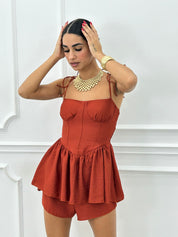 COORD-SET SHORTS E TOP NEW SS25