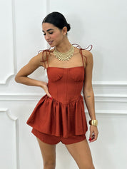 COORD-SET SHORTS E TOP NEW SS25