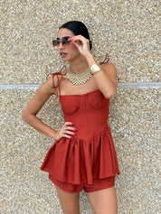 COORD-SET SHORTS E TOP NEW SS25
