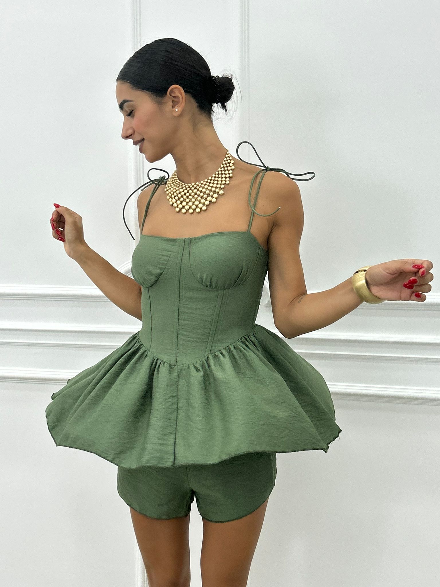 COORD-SET SHORTS E TOP NEW SS25