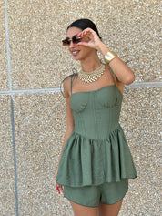 COORD-SET SHORTS E TOP NEW SS25