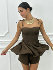 COORD-SET SHORTS E TOP NEW SS25