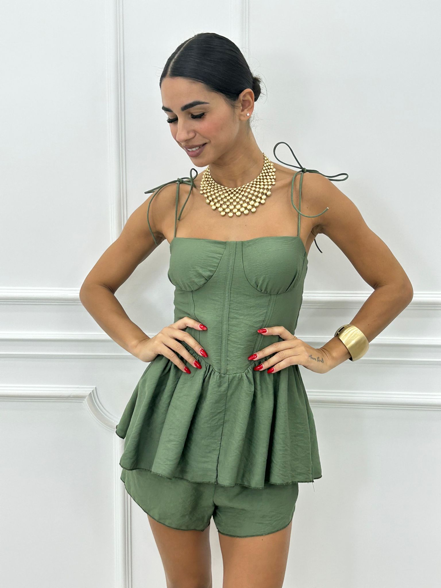 COORD-SET SHORTS E TOP NEW SS25