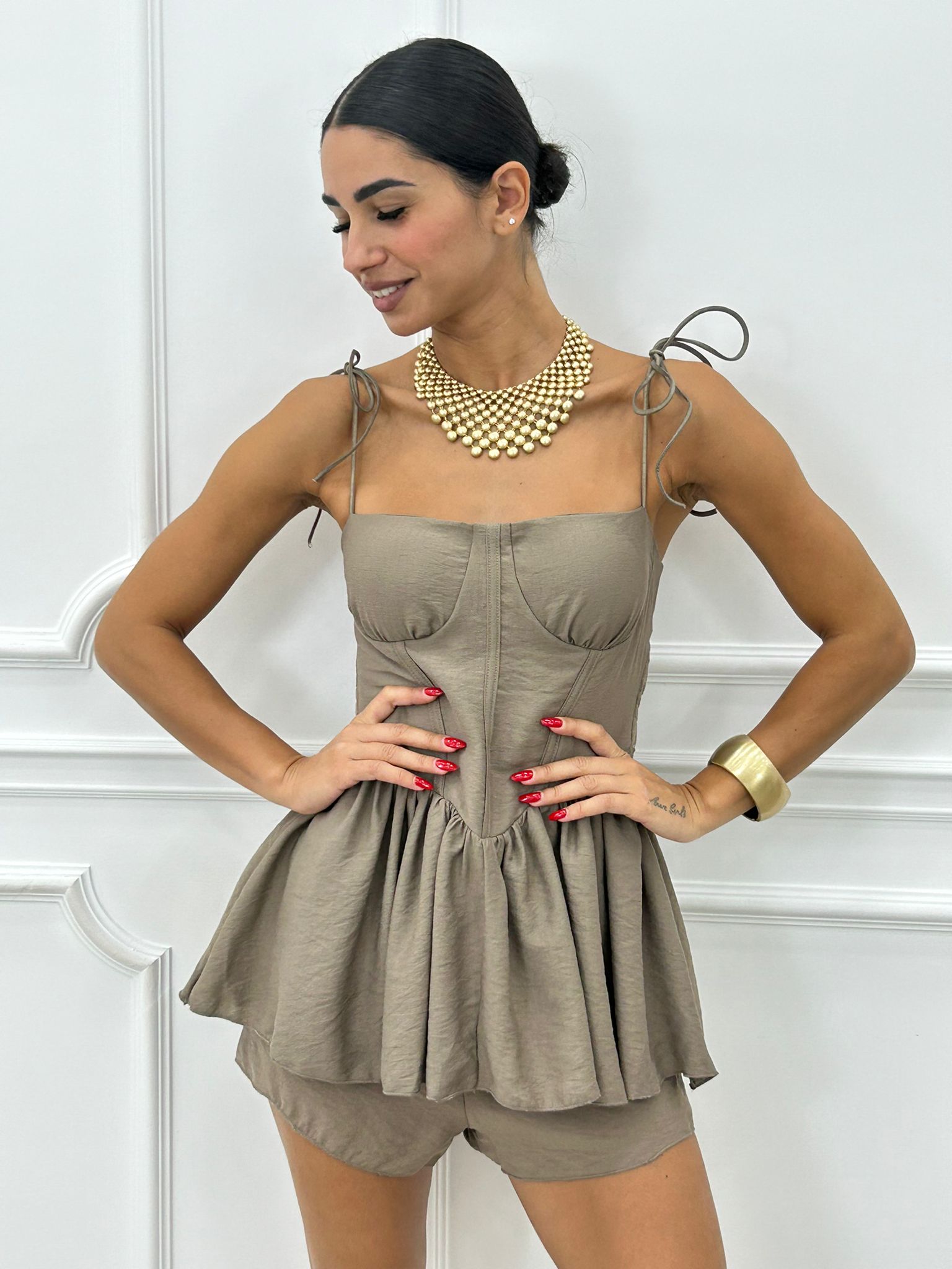 COORD-SET SHORTS E TOP NEW SS25