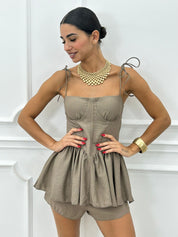 COORD-SET SHORTS E TOP NEW SS25