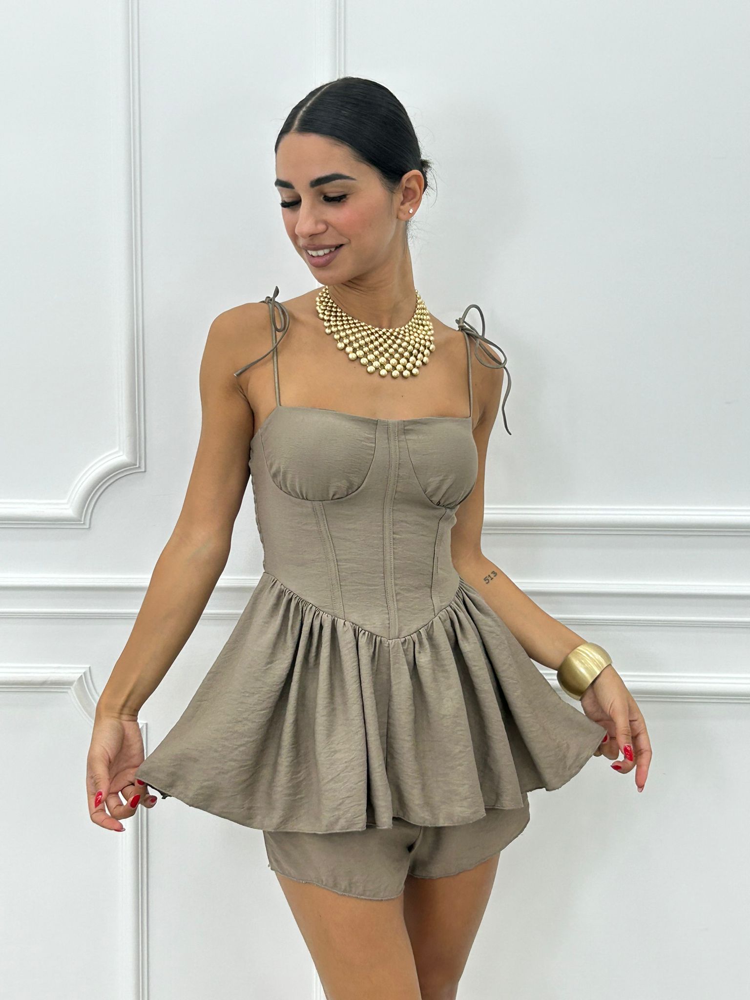 COORD-SET SHORTS E TOP NEW SS25