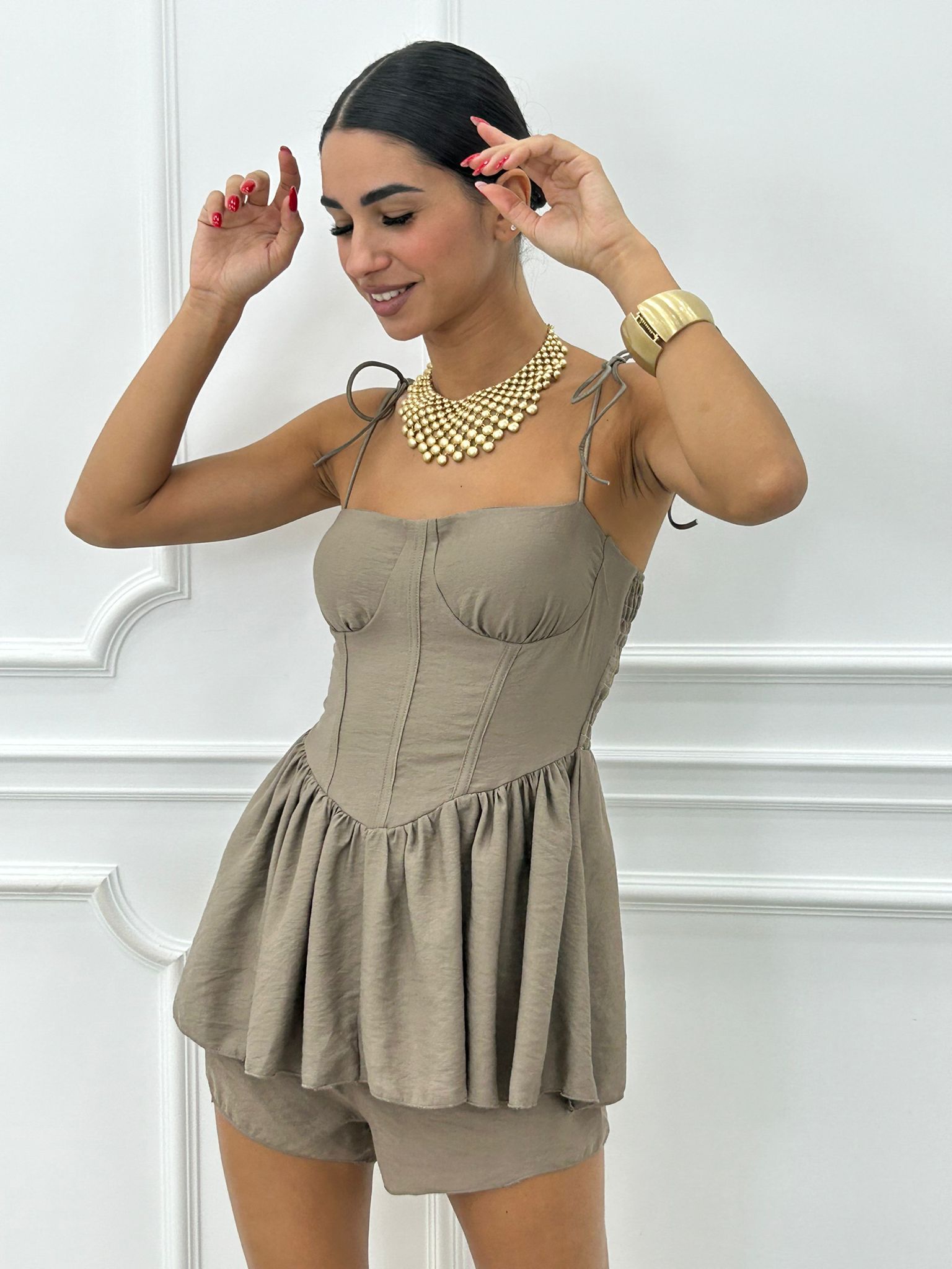 COORD-SET SHORTS E TOP NEW SS25