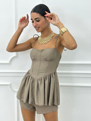 COORD-SET SHORTS E TOP NEW SS25
