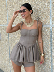 COORD-SET SHORTS E TOP NEW SS25