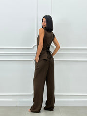 COORD-SET GILET E PANTALONE  NEW SS25