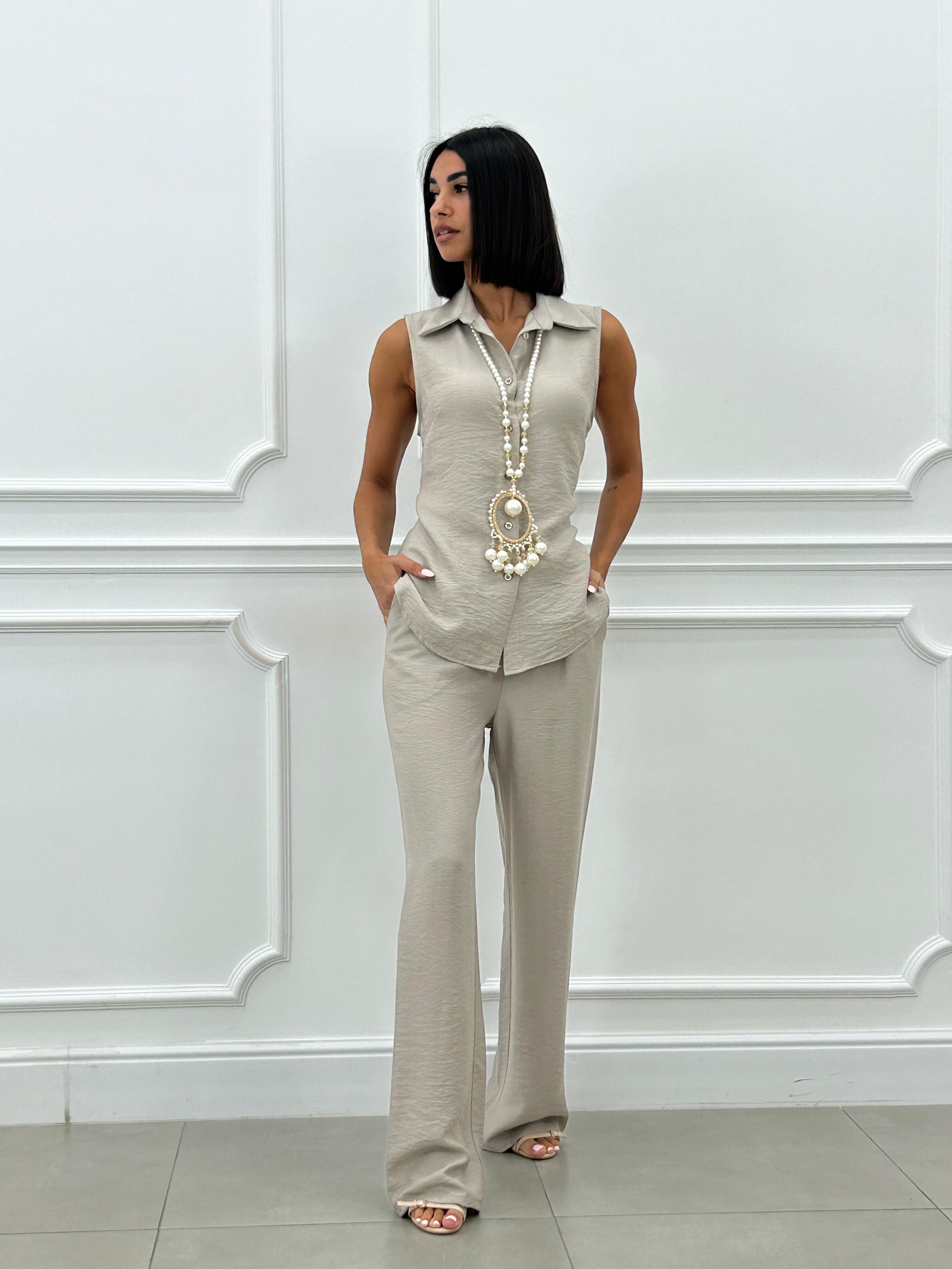 COORD-SET GILET E PANTALONE  NEW SS25