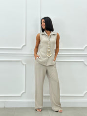 COORD-SET GILET E PANTALONE  NEW SS25