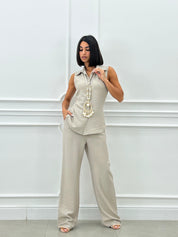 COORD-SET GILET E PANTALONE  NEW SS25