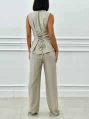 COORD-SET GILET E PANTALONE  NEW SS25