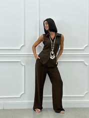 COORD-SET GILET E PANTALONE  NEW SS25