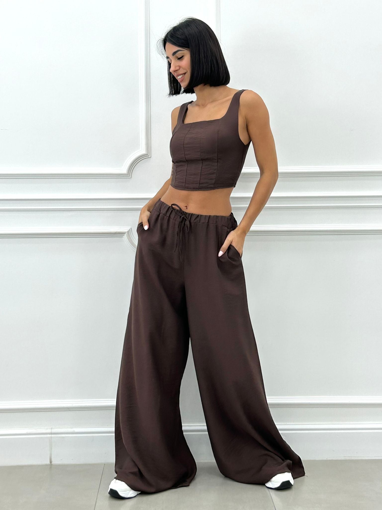 COORDINATO TOP E PANTAPALAZZO NEW SS25