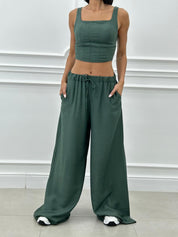 COORDINATO TOP E PANTAPALAZZO NEW SS25