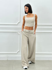 COORDINATO TOP E PANTAPALAZZO NEW SS25