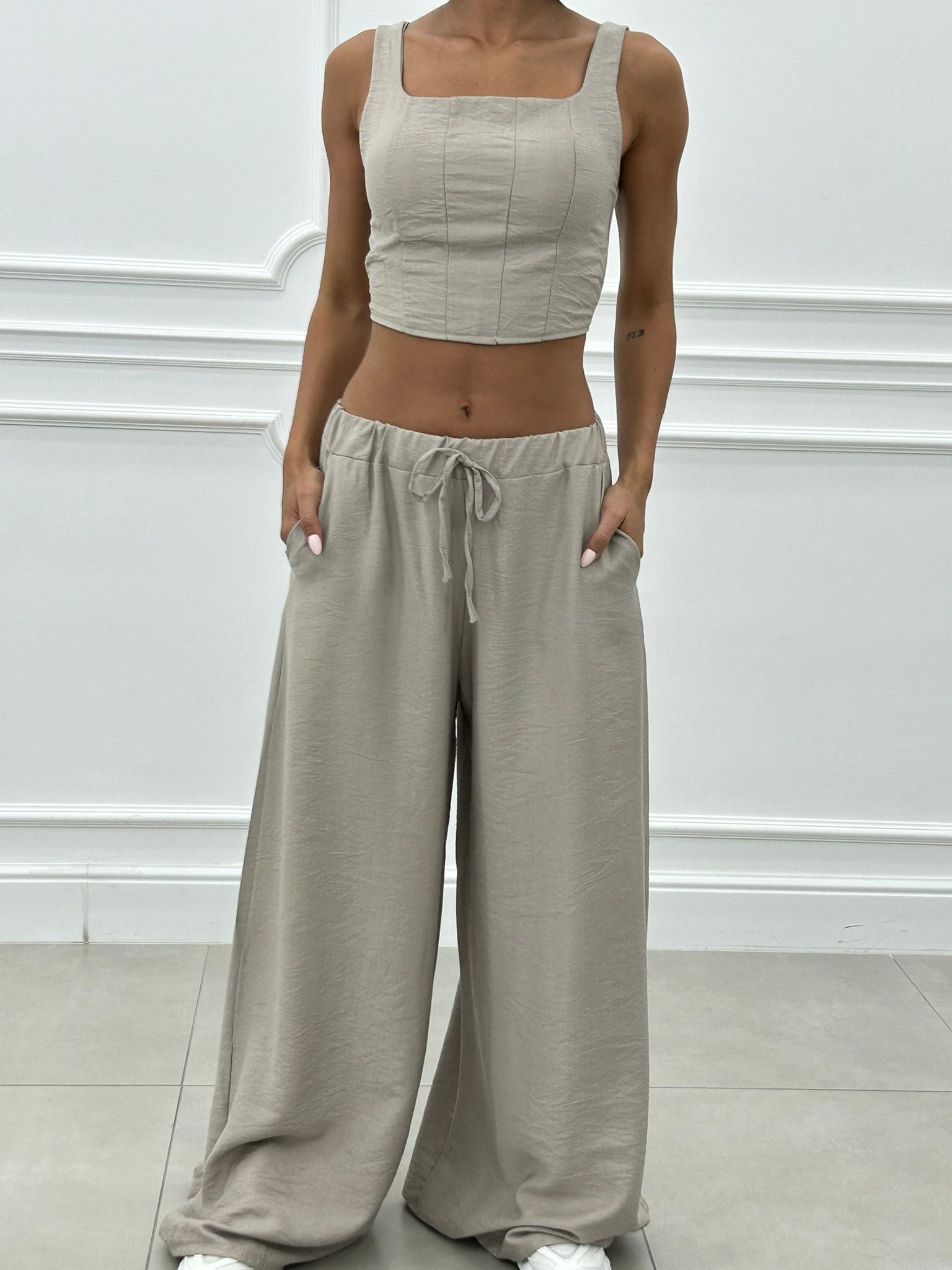 COORDINATO TOP E PANTAPALAZZO NEW SS25