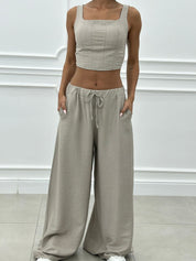 COORDINATO TOP E PANTAPALAZZO NEW SS25