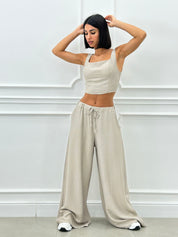 COORDINATO TOP E PANTAPALAZZO NEW SS25