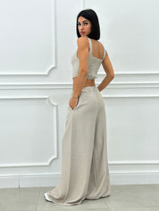 COORDINATO TOP E PANTAPALAZZO NEW SS25