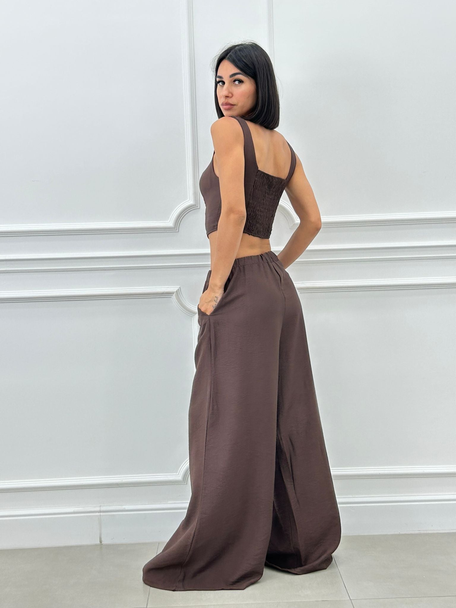COORDINATO TOP E PANTAPALAZZO NEW SS25