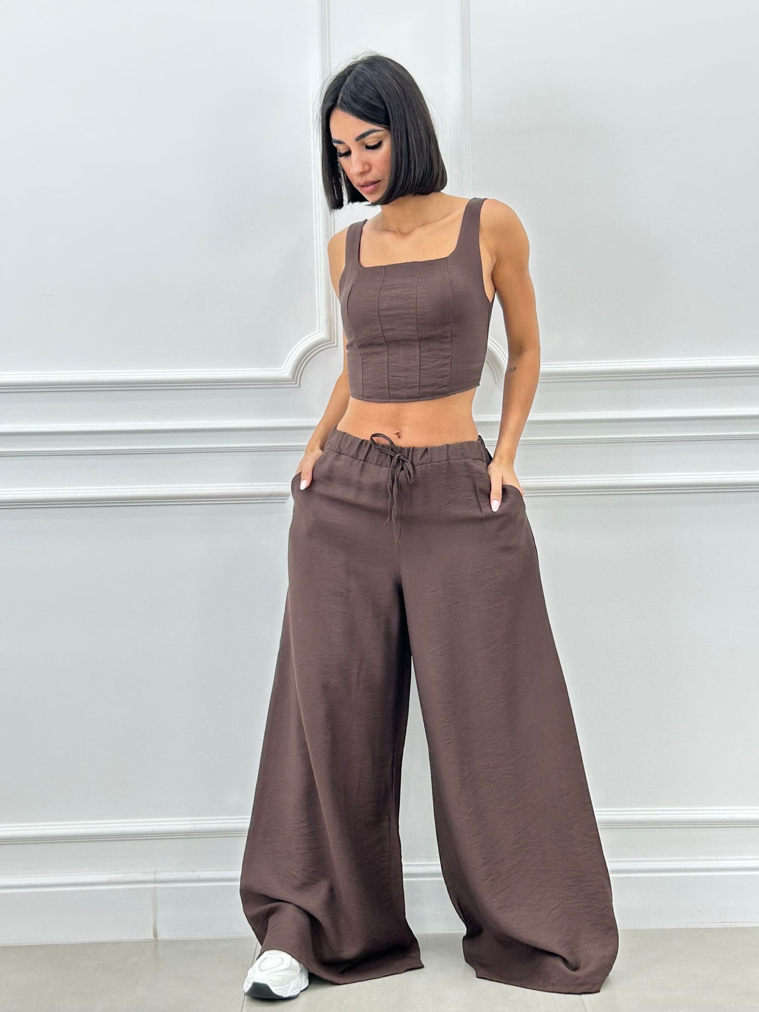 COORDINATO TOP E PANTAPALAZZO NEW SS25