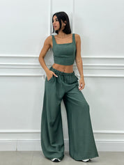 COORDINATO TOP E PANTAPALAZZO NEW SS25